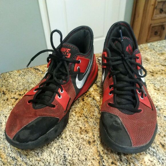 Mens 11.5 Nike AIR MAX IMPACT 2 Black Metallic Silver Red CQ9382 003 Basketball - Picture 2 of 12